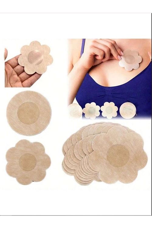 20 Adet Kendinden Yapışkanlı Sihirli Meme Ucu Gizleyici İç Çamaşırı Aksesuarı