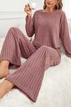 Sia Less Gül Kurusu Pamuklu Pijama Takımı 7099